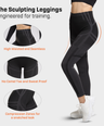 Eclipse Seamless Contour Leggings - Black Grey