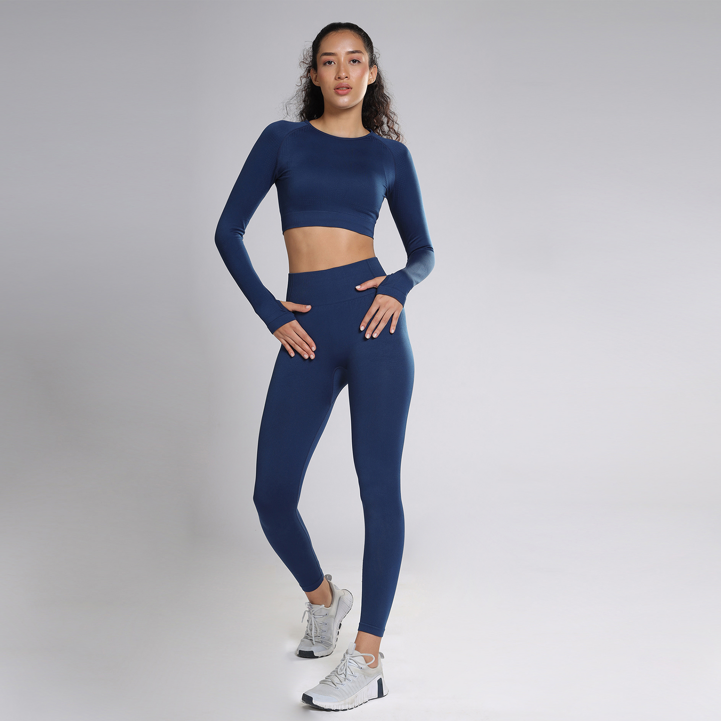 Celeste Long Sleeve Top - Eclipse Blue