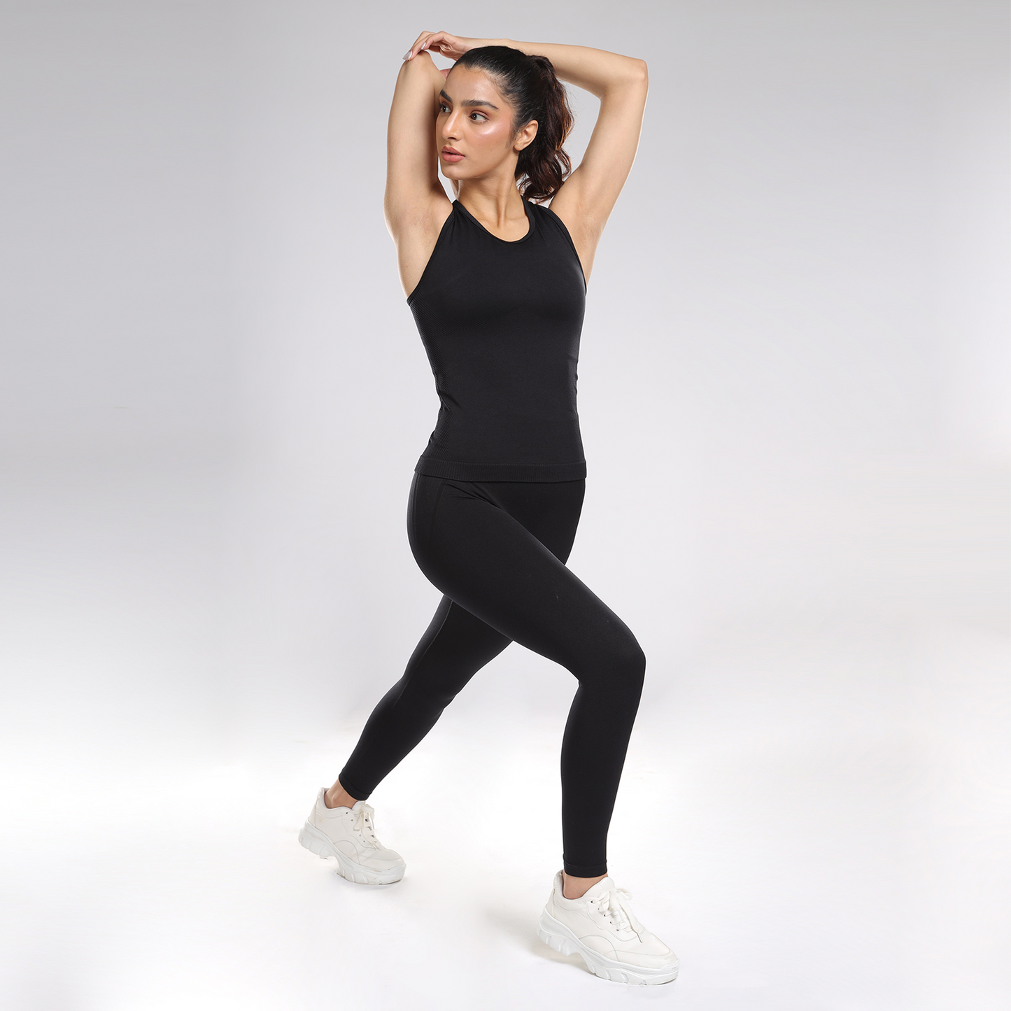 Luna Seamless Tank - Black