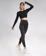 Contour Seamless Leggings - Black Grey
