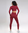 Celeste Long Sleeve Top - Berry Red