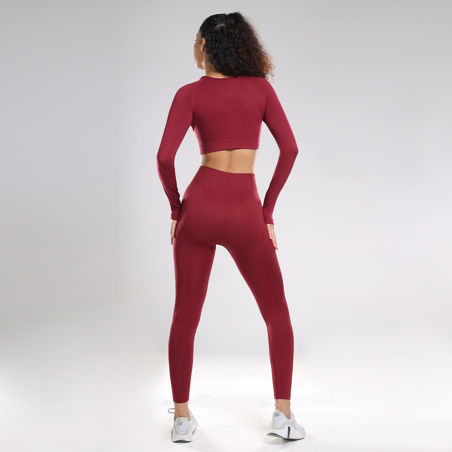 Celeste Long Sleeve Top - Berry Red