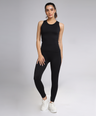 Luna Seamless Tank - Black