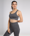 Astrid Performance Sports Bra - Grey Stone