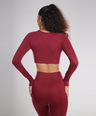 Celeste Long Sleeve Top - Berry Red