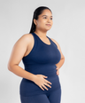 Luna Seamless Tank - Eclipse Blue