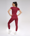 Aria Seamless Tee - Berry Red
