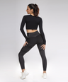 Contour Seamless Leggings - Black Grey
