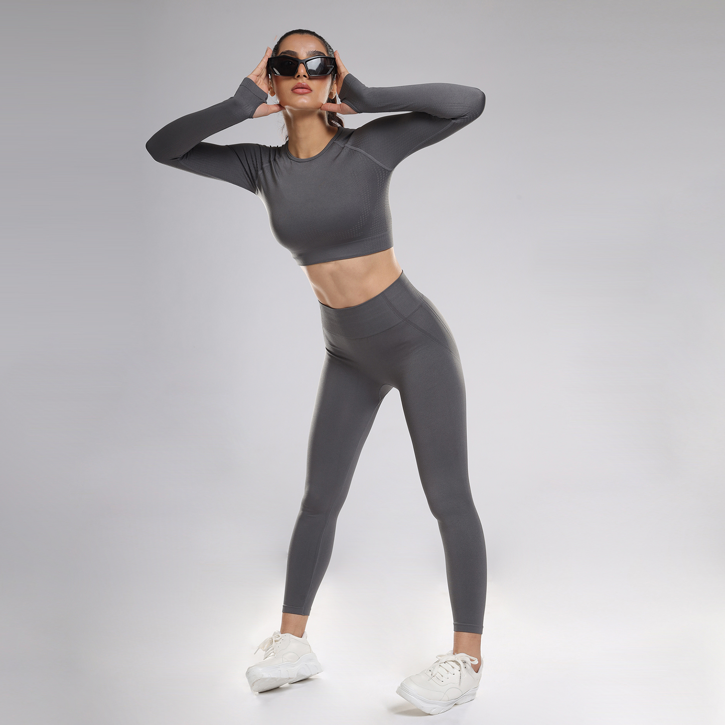 Nova Seamless Sculpt Leggings - Grey Stone