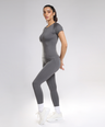 Aria Seamless Tee - Grey Stone