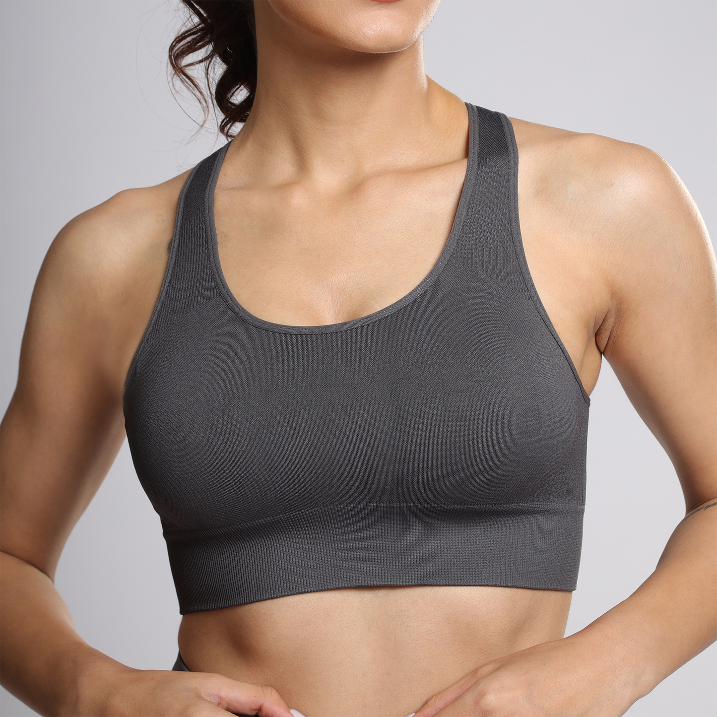 Astrid Performance Sports Bra - Grey Stone