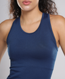 Luna Seamless Tank - Eclipse Blue