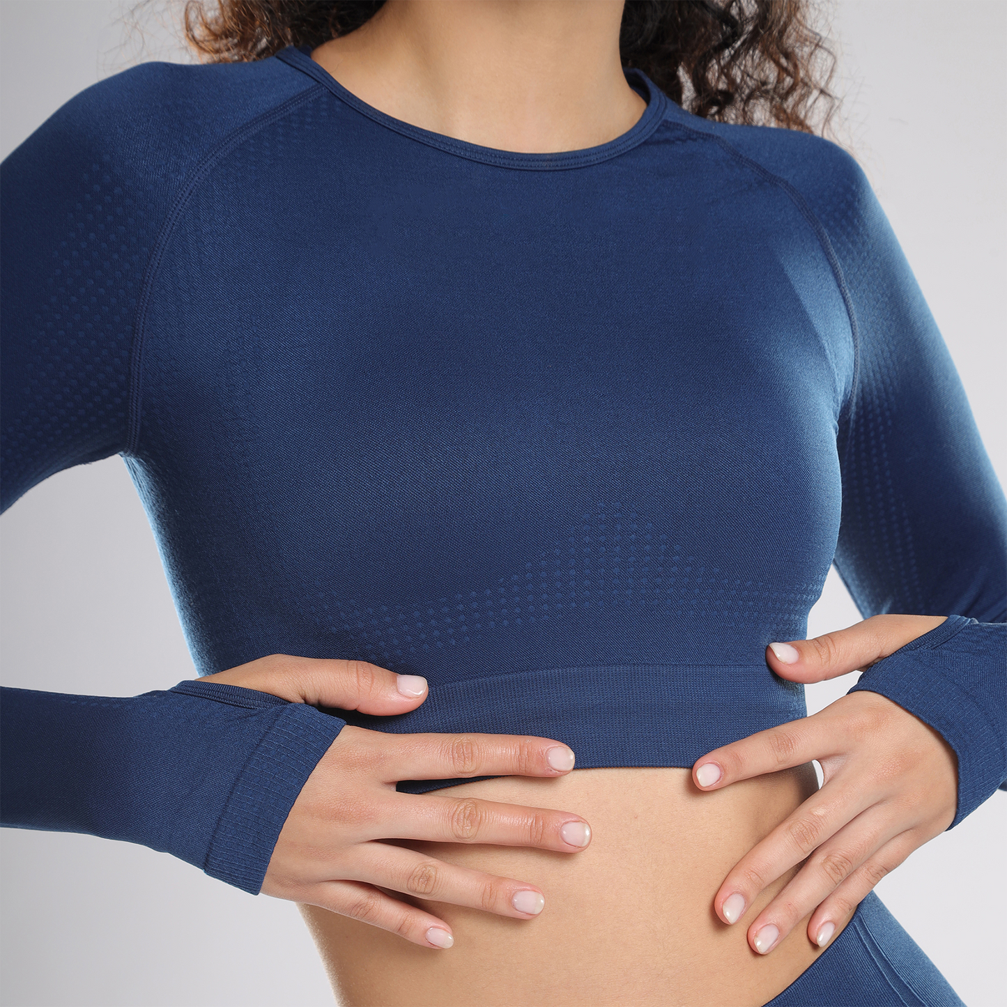 Celeste Long Sleeve Top - Eclipse Blue