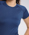 Aria Seamless Tee - Eclipse Blue