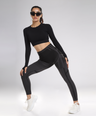 Celeste Long Sleeve Top - Black