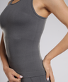 Luna Seamless Tank - Grey Stone