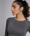 Celeste Long Sleeve Top - Grey Stone