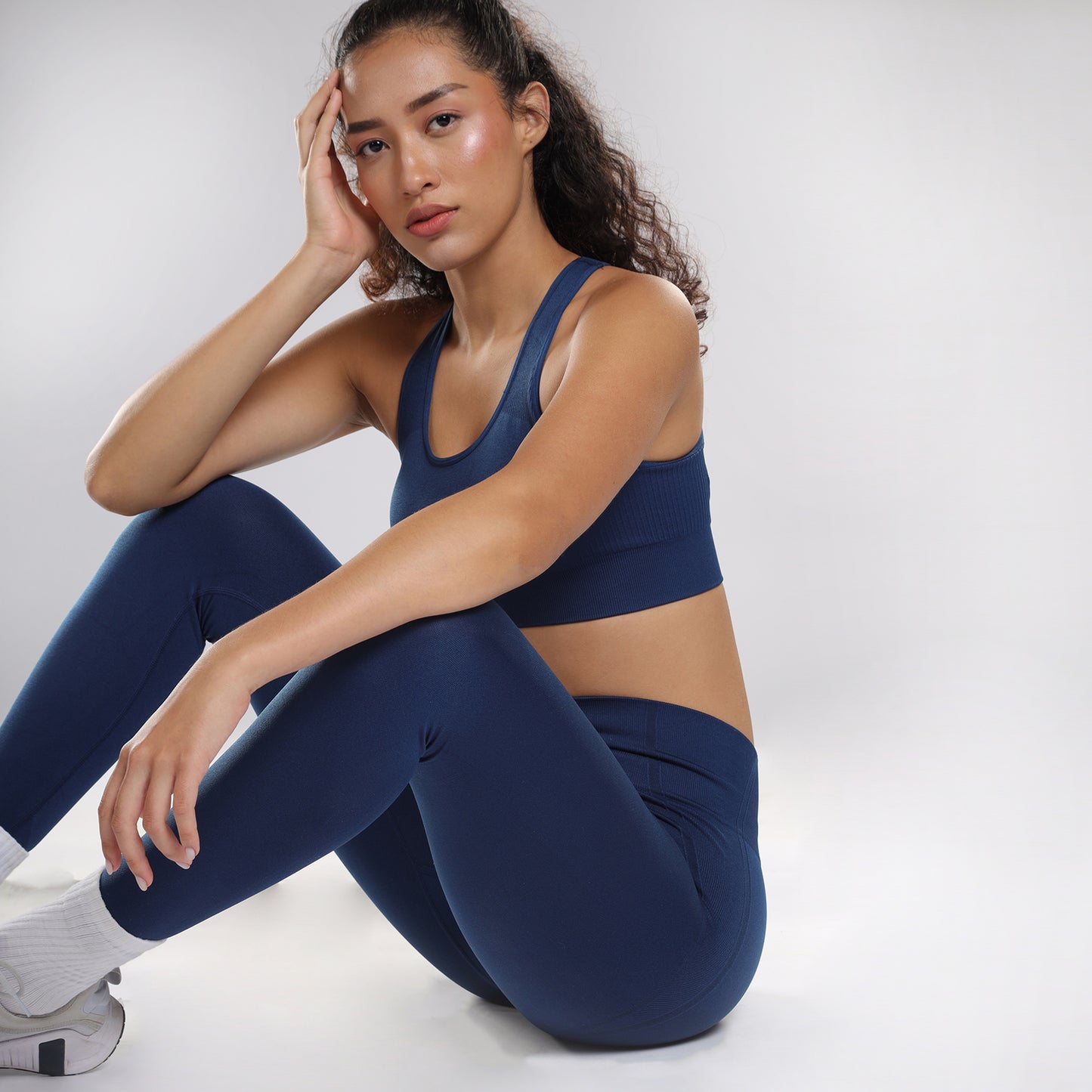 Nova Seamless Sculpt Leggings - Eclipse Blue