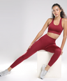 Astrid Performance Sports Bra - Berry Red