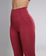 Nova Seamless Sculpt Leggings - Berry Red