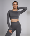 Celeste Long Sleeve Top - Grey Stone
