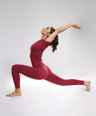 Aria Seamless Tee - Berry Red
