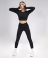 Celeste Long Sleeve Top - Black