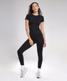 Aria Seamless Tee - Black