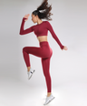 Celeste Long Sleeve Top - Berry Red