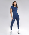Aria Seamless Tee - Eclipse Blue