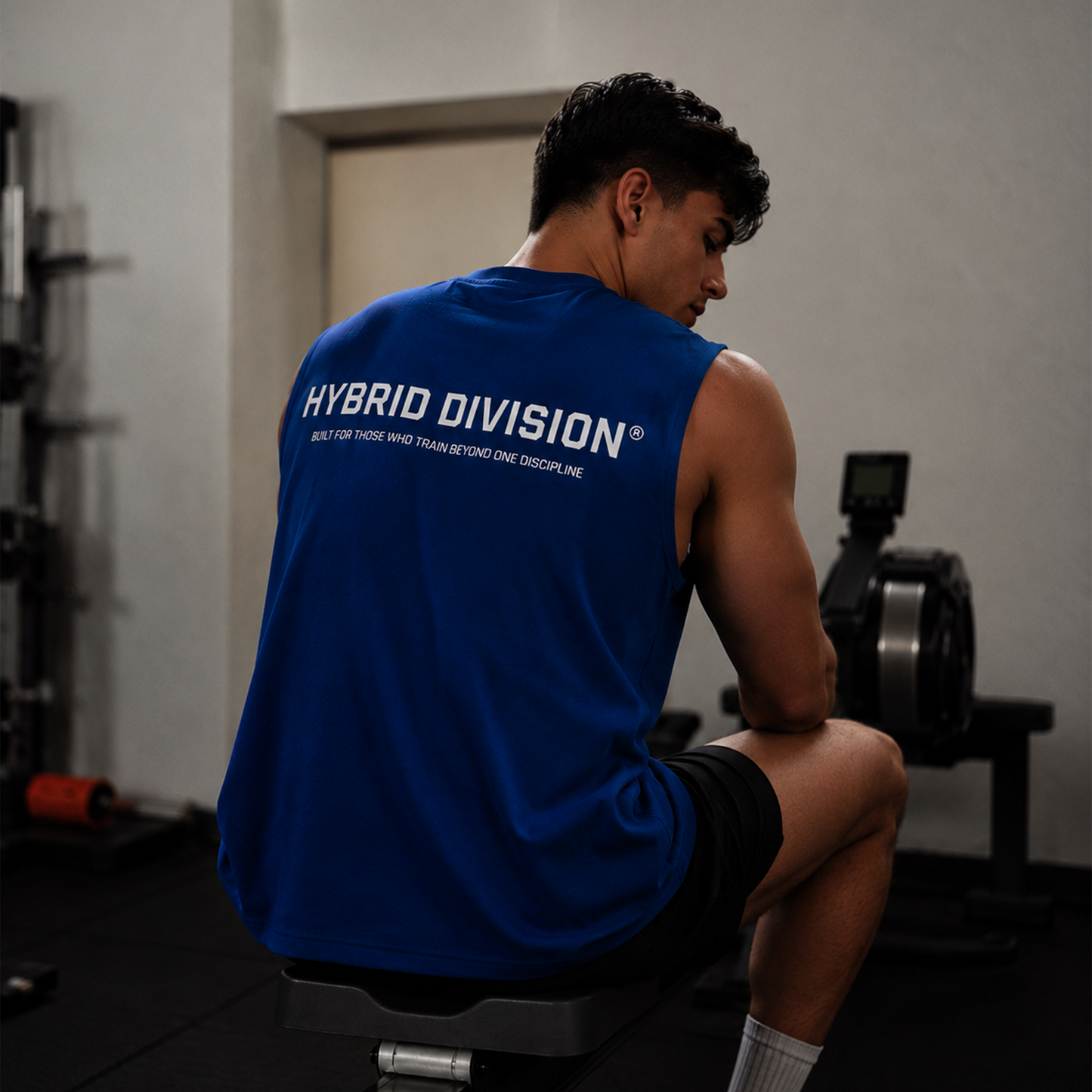 Hybrid Division Oversized Tank - Royal Blue