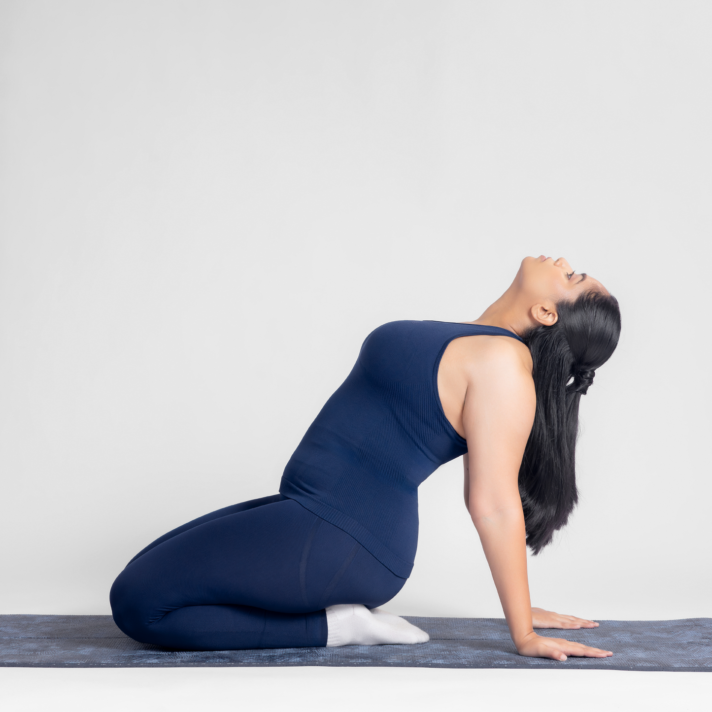 Luna Seamless Tank - Eclipse Blue