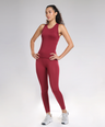 Luna Seamless Tank - Berry Red