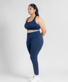 Nova Seamless Sculpt Leggings - Eclipse Blue