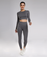 Celeste Long Sleeve Top - Grey Stone