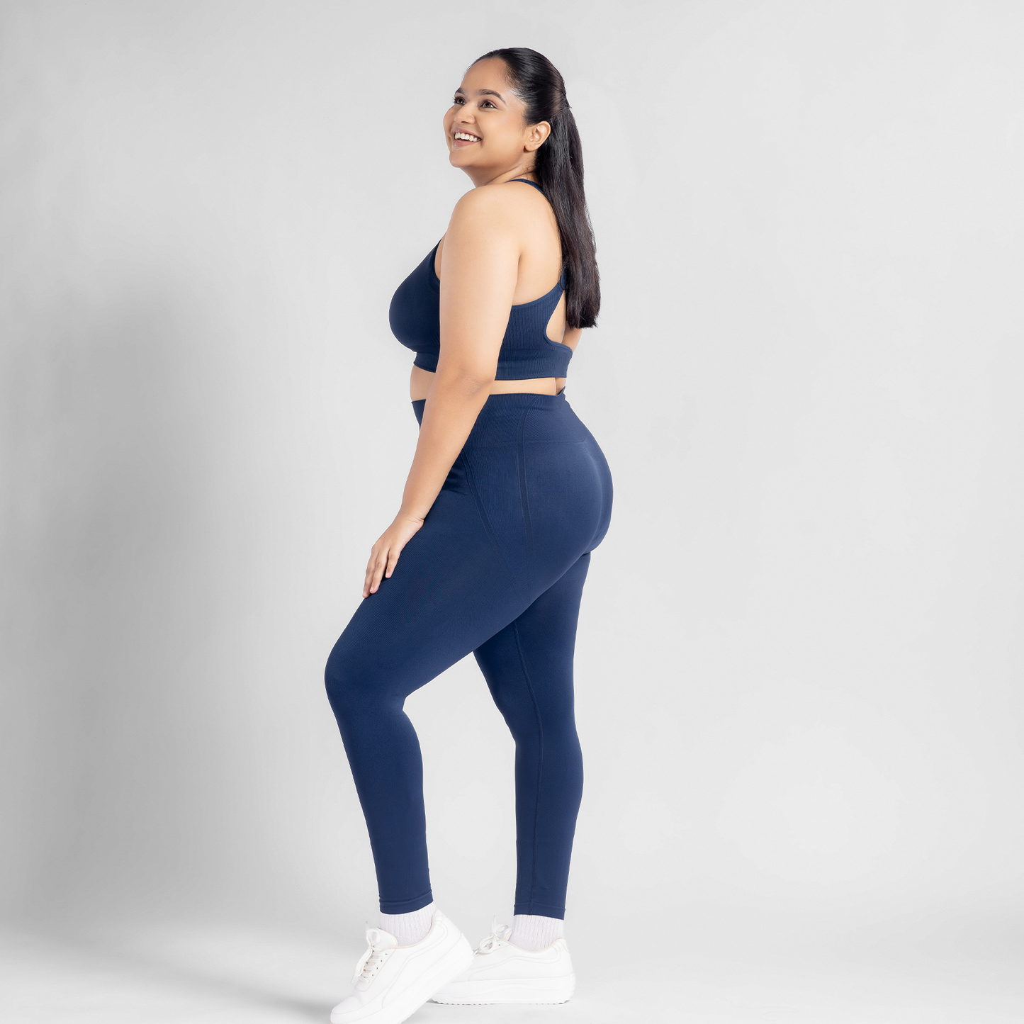 Nova Seamless Sculpt Leggings - Eclipse Blue