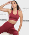Astrid Performance Sports Bra - Berry Red