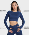Celeste Long Sleeve Top - Eclipse Blue