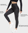 Eclipse Seamless Contour Leggings - Black Grey