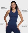 Luna Seamless Tank - Eclipse Blue