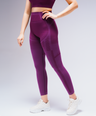 Contour Seamless Leggings - Deep Plum