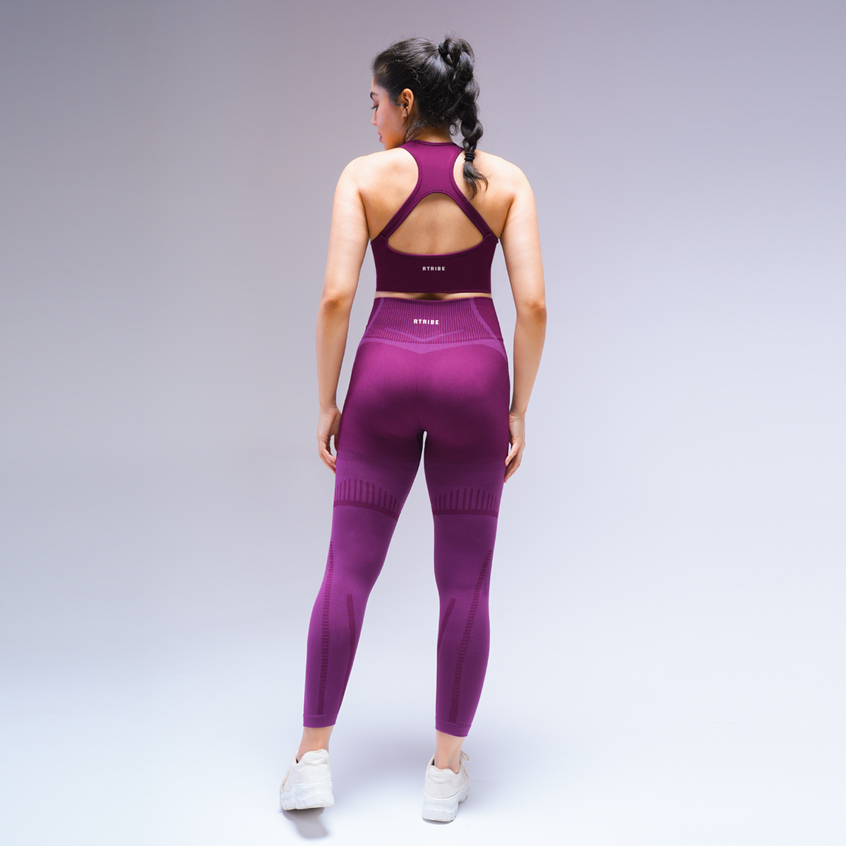Contour Seamless Leggings - Deep Plum