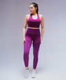 Contour Seamless Leggings - Deep Plum