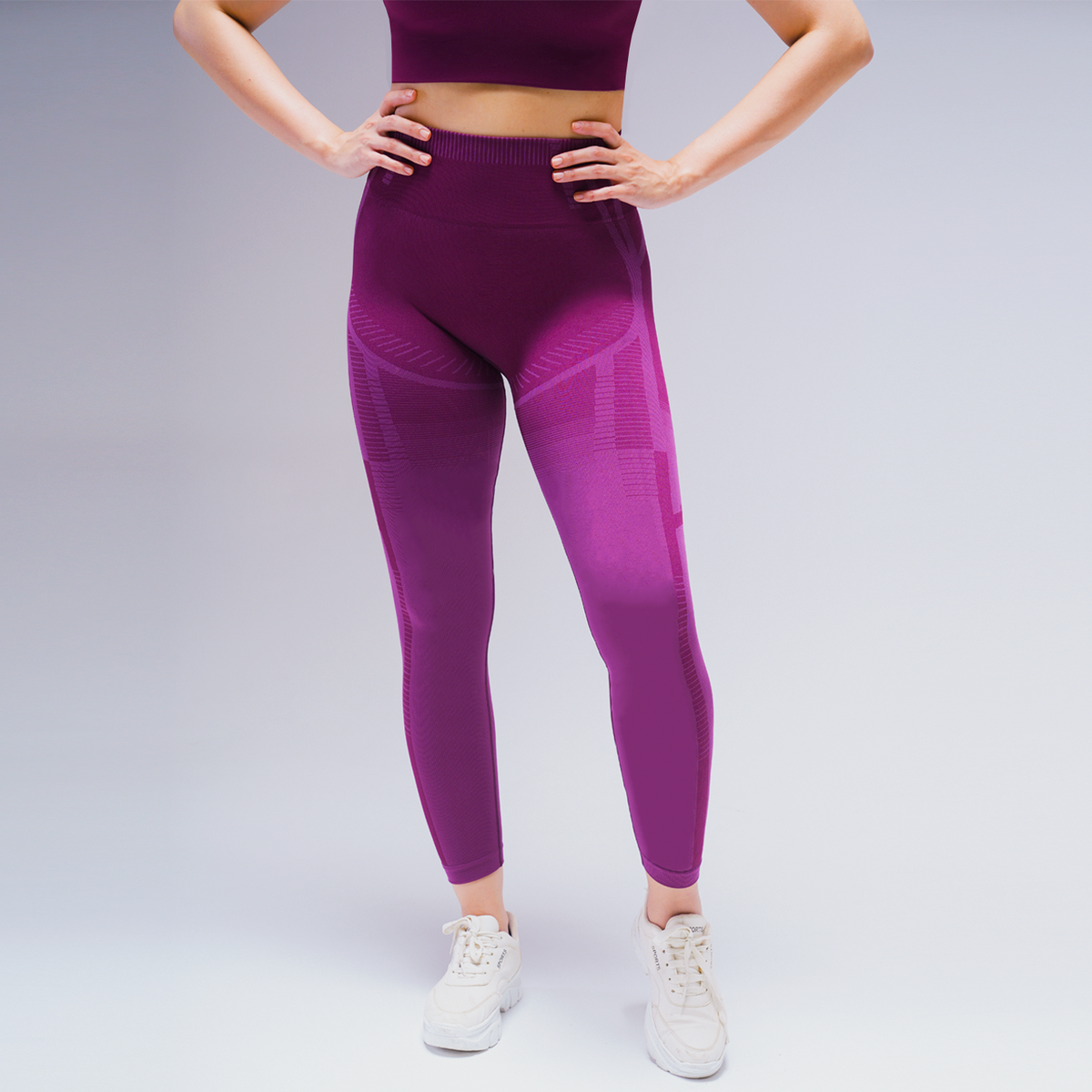 Contour Seamless Leggings - Deep Plum