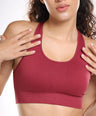 Astrid Performance Sports Bra - Berry Red