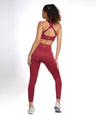 Nova Seamless Sculpt Leggings - Berry Red