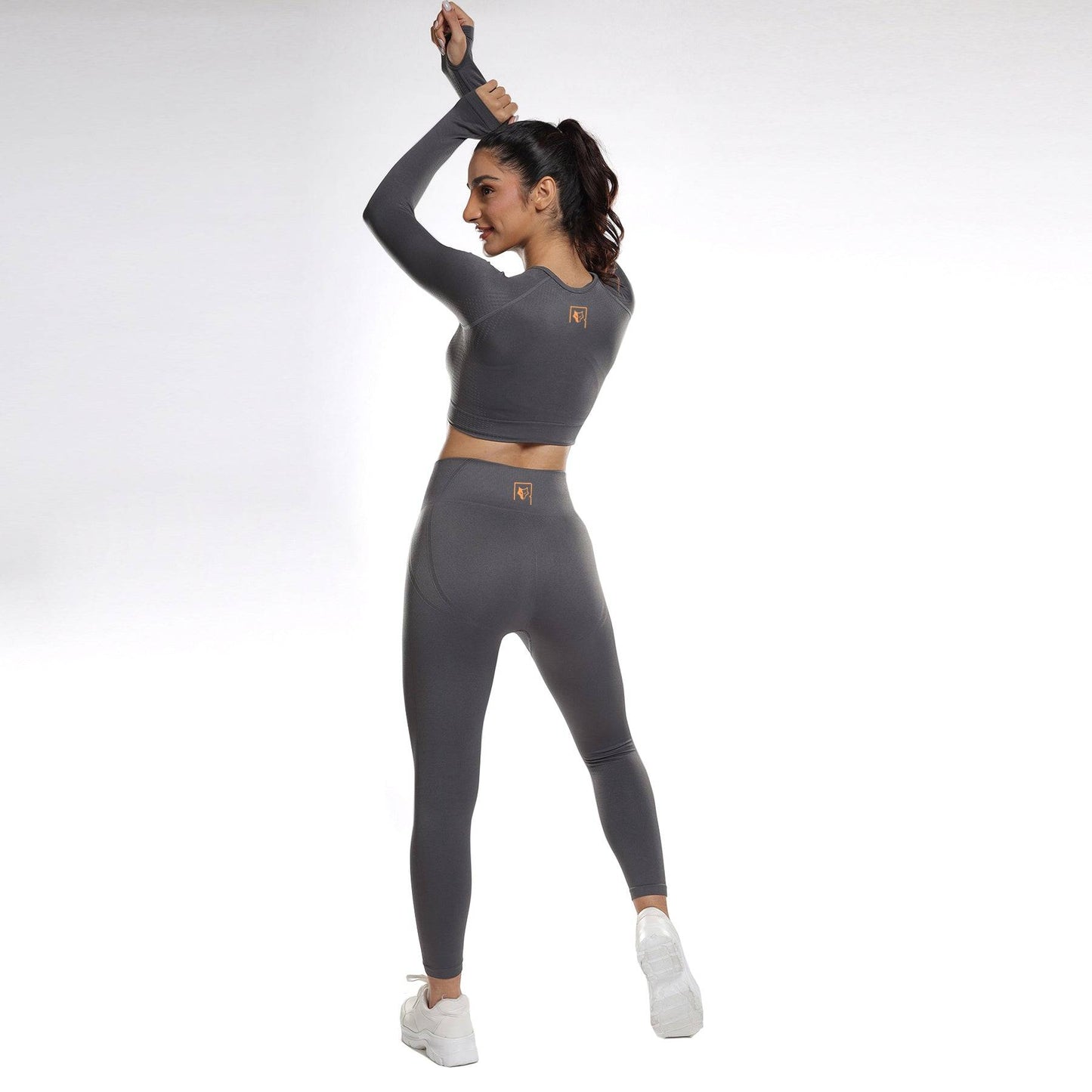 Celeste Long Sleeve Top - Grey Stone