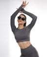Celeste Long Sleeve Top - Grey Stone