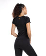 Pack of 2: Aria Seamless Tees - Black & Grey Stone