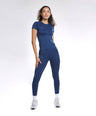 Aria Seamless Tee - Eclipse Blue